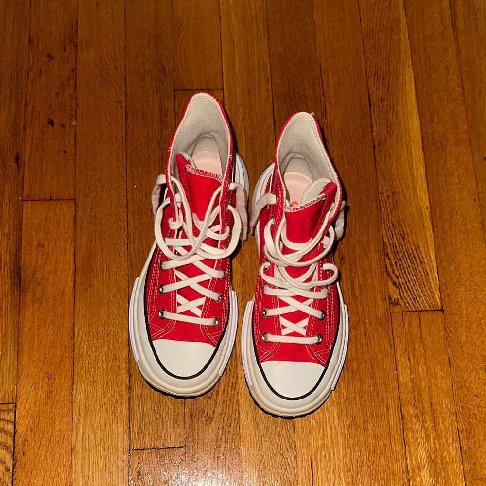 Red High-Top Sneakers